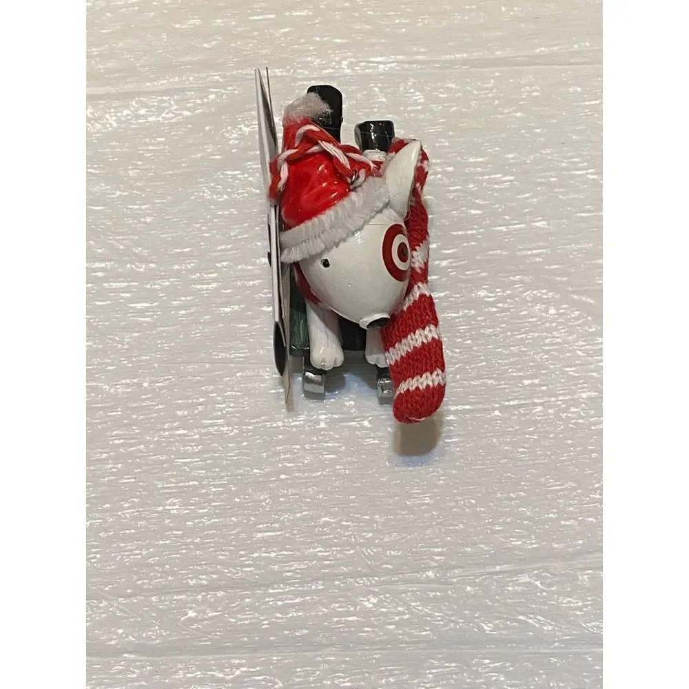 Target BULLSEYE Dog Ornament 2022 Sledding Dog Mascot Wondershop NWT